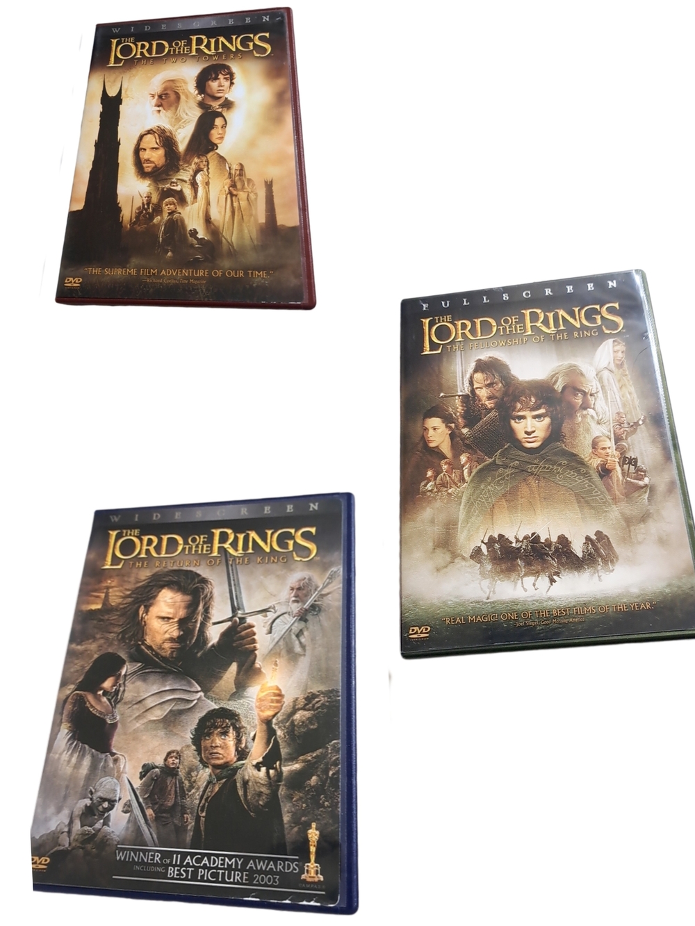 The Lord of the Rings DVD Trilogy Set | Fellowship Two Towers Return of the King